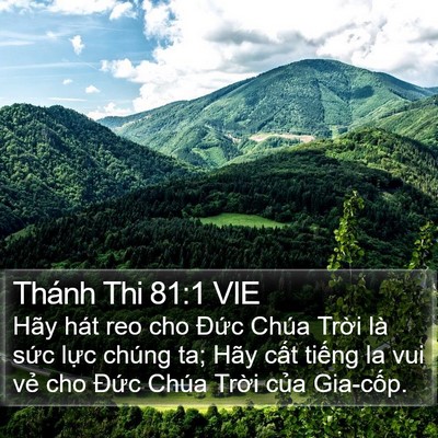 Thánh Thi 81:1 VIE Bible Verse Image