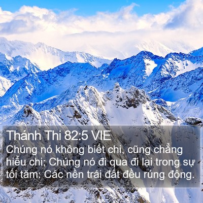 Thánh Thi 82:5 VIE Bible Verse Image