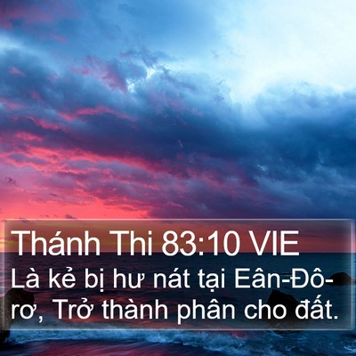 Thánh Thi 83:10 VIE Bible Verse Image