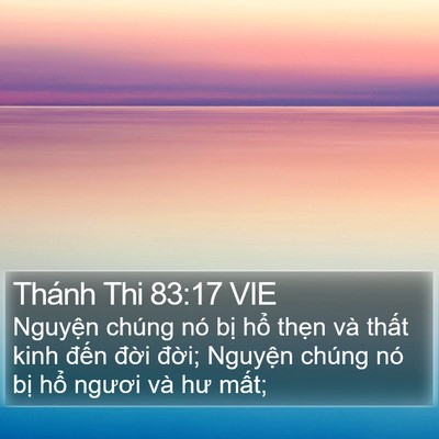 Thánh Thi 83:17 VIE Bible Verse Image