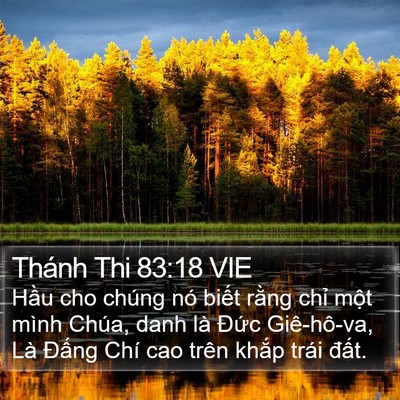 Thánh Thi 83:18 VIE Bible Verse Image