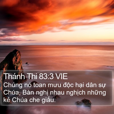 Thánh Thi 83:3 VIE Bible Verse Image