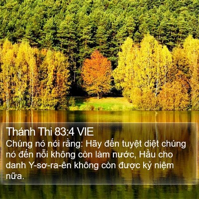 Thánh Thi 83:4 VIE Bible Verse Image