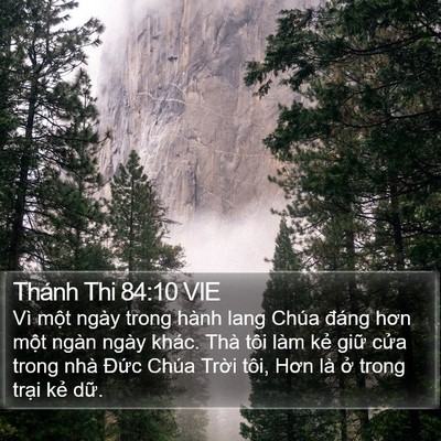 Thánh Thi 84:10 VIE Bible Verse Image
