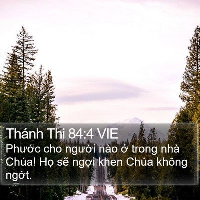 Thánh Thi 84:4 VIE Bible Verse Image