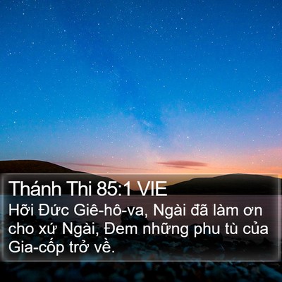 Thánh Thi 85:1 VIE Bible Verse Image