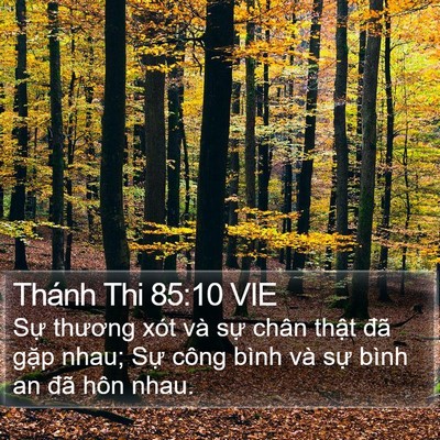 Thánh Thi 85:10 VIE Bible Verse Image