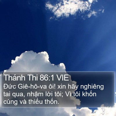 Thánh Thi 86:1 VIE Bible Verse Image