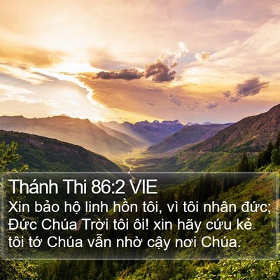 Thánh Thi 86:2 VIE Bible Verse Image
