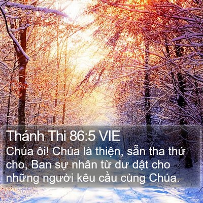 Thánh Thi 86:5 VIE Bible Verse Image