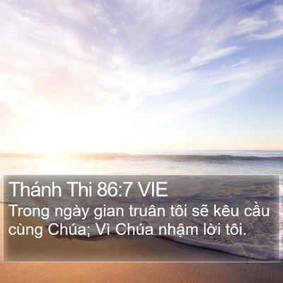 Thánh Thi 86:7 VIE Bible Verse Image