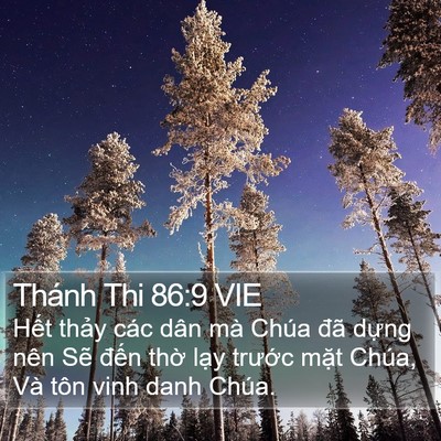 Thánh Thi 86:9 VIE Bible Verse Image