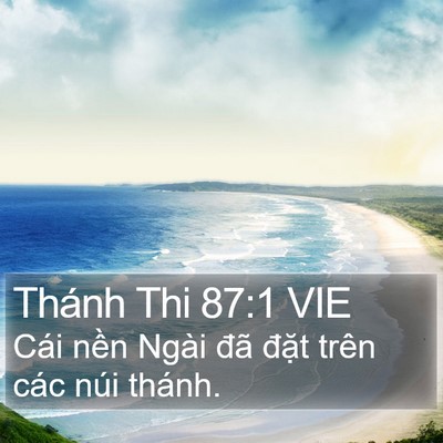 Thánh Thi 87:1 VIE Bible Verse Image