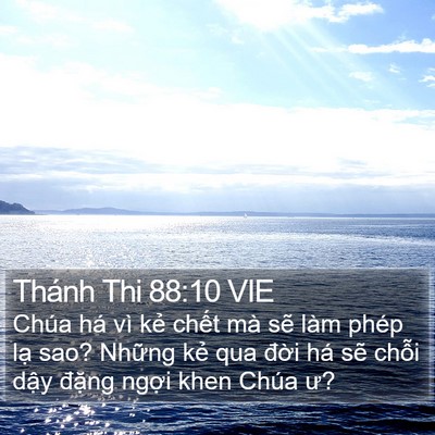 Thánh Thi 88:10 VIE Bible Verse Image