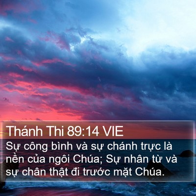 Thánh Thi 89:14 VIE Bible Verse Image
