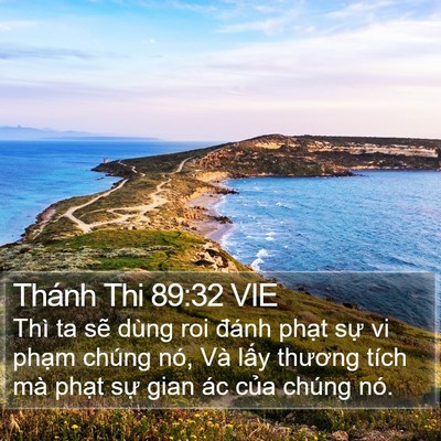 Thánh Thi 89:32 VIE Bible Verse Image