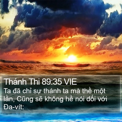 Thánh Thi 89:35 VIE Bible Verse Image