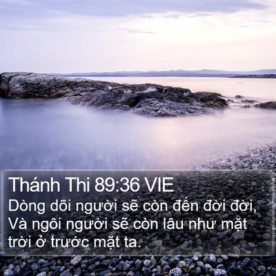 Thánh Thi 89:36 VIE Bible Verse Image