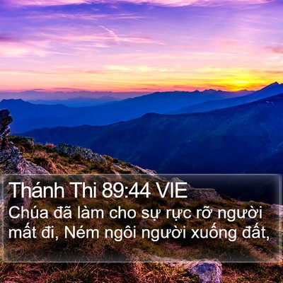 Thánh Thi 89:44 VIE Bible Verse Image