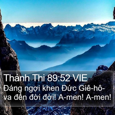 Thánh Thi 89:52 VIE Bible Verse Image