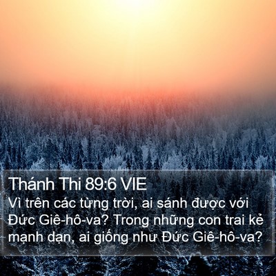 Thánh Thi 89:6 VIE Bible Verse Image