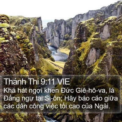 Thánh Thi 9:11 VIE Bible Verse Image