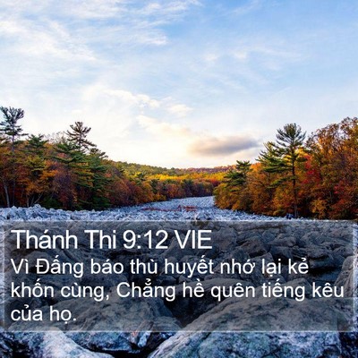 Thánh Thi 9:12 VIE Bible Verse Image