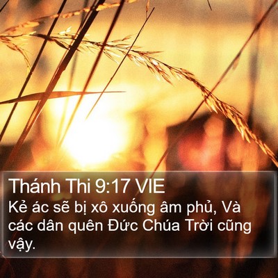 Thánh Thi 9:17 VIE Bible Verse Image