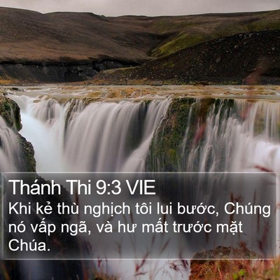 Thánh Thi 9:3 VIE Bible Verse Image