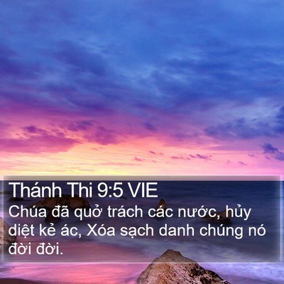 Thánh Thi 9:5 VIE Bible Verse Image