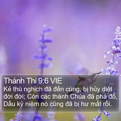Thánh Thi 9:6 VIE Bible Verse Image