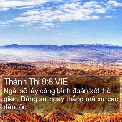Thánh Thi 9:8 VIE Bible Verse Image