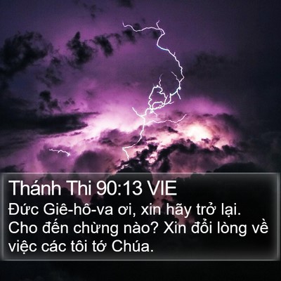 Thánh Thi 90:13 VIE Bible Verse Image