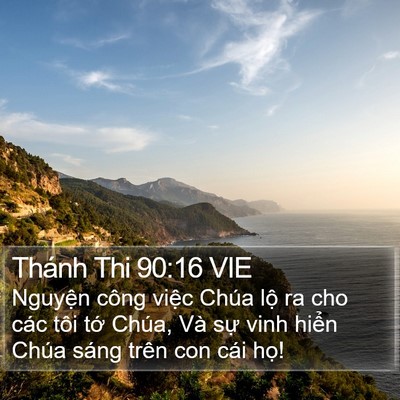 Thánh Thi 90:16 VIE Bible Verse Image
