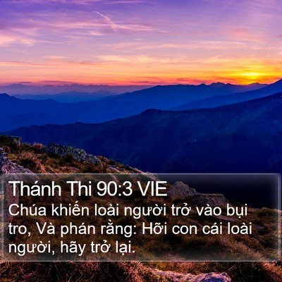Thánh Thi 90:3 VIE Bible Verse Image