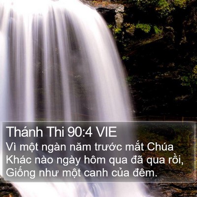 Thánh Thi 90:4 VIE Bible Verse Image
