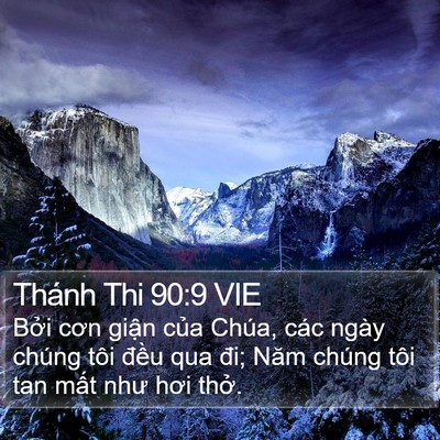 Thánh Thi 90:9 VIE Bible Verse Image