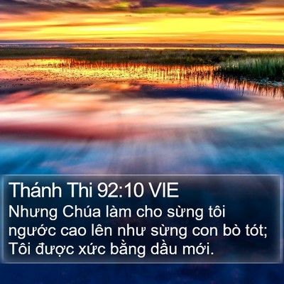 Thánh Thi 92:10 VIE Bible Verse Image