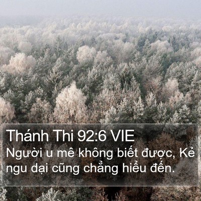Thánh Thi 92:6 VIE Bible Verse Image