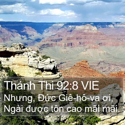 Thánh Thi 92:8 VIE Bible Verse Image