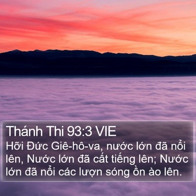 Thánh Thi 93:3 VIE Bible Verse Image