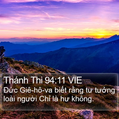 Thánh Thi 94:11 VIE Bible Verse Image