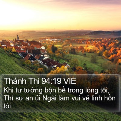 Thánh Thi 94:19 VIE Bible Verse Image