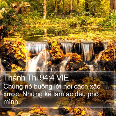 Thánh Thi 94:4 VIE Bible Verse Image