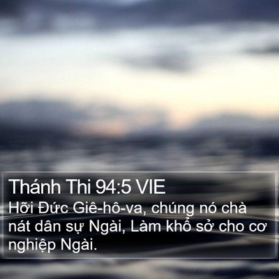 Thánh Thi 94:5 VIE Bible Verse Image
