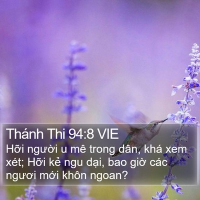 Thánh Thi 94:8 VIE Bible Verse Image