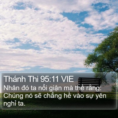 Thánh Thi 95:11 VIE Bible Verse Image