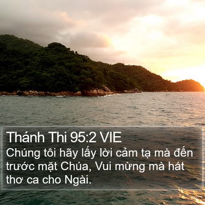 Thánh Thi 95:2 VIE Bible Verse Image