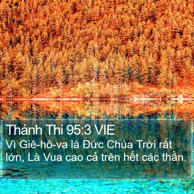 Thánh Thi 95:3 VIE Bible Verse Image