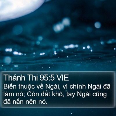 Thánh Thi 95:5 VIE Bible Verse Image